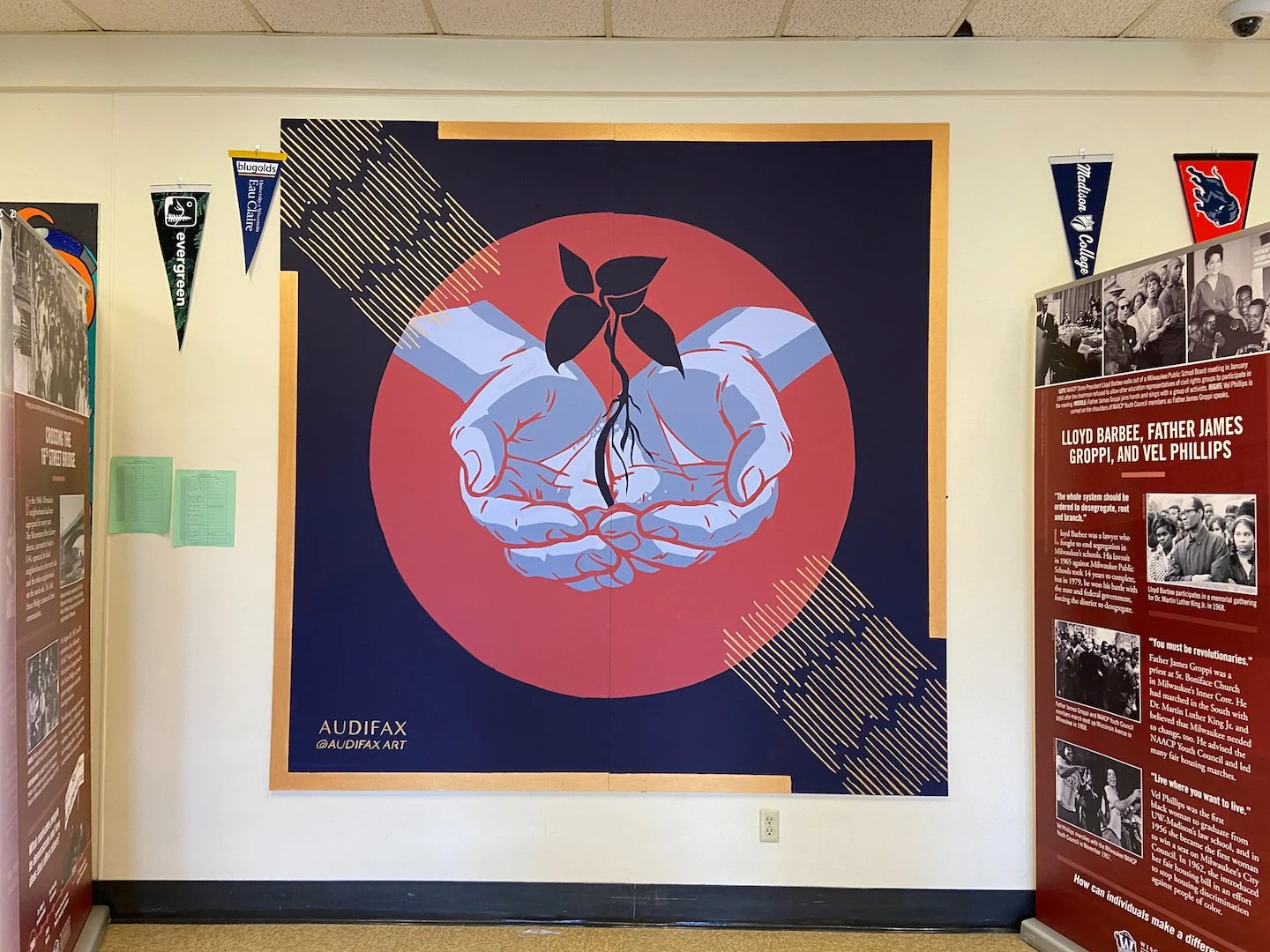 Mural with Shabazz High School — Audifax Art